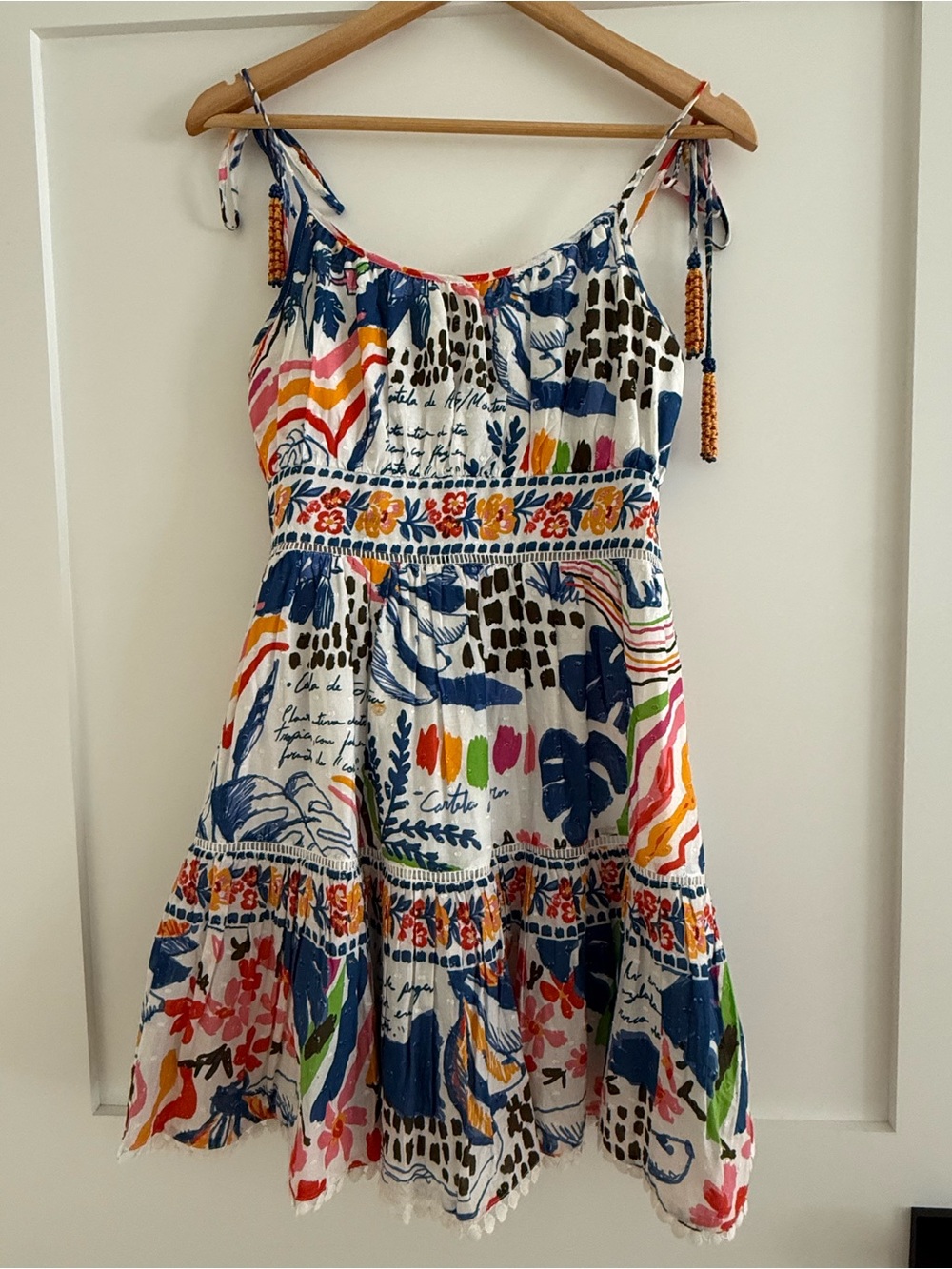 FARM Rio Multicolor Printed Tie-Strap Dress